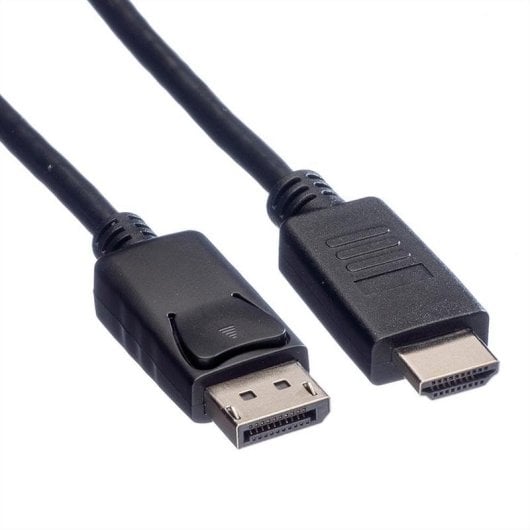 Adapter Videokabel ROLINE 11445780 DisplayPort auf HDMI 1 m Schwarz