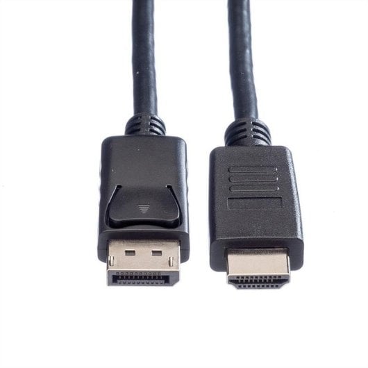 Adapter Videokabel ROLINE 11445780 DisplayPort auf HDMI 1 m Schwarz