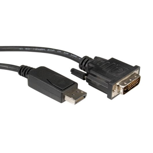 Adaptador de cable de vídeo ROLINE 11.04.5613 DVI-D a DisplayPort 1 m negro