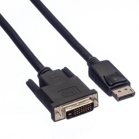 Adapterkabel ROLINE 11.04.5775 DisplayPort auf DVI-D 1,5 m LSZH Schwarz