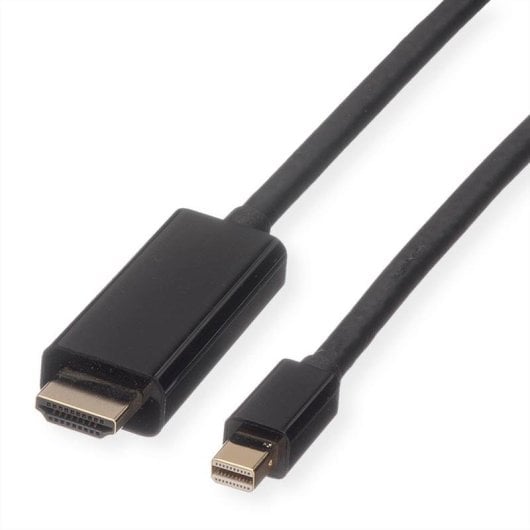 Adapterkabel ROLINE 11.04.5796 Mini DisplayPort auf HDMI 2 m PVC Schwarz