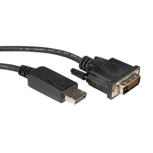 Adaptador de cable de vídeo ROLINE 11.04.5612 DisplayPort a DVI 5 m negro