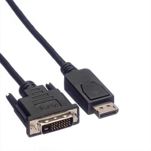 Adaptador de cable de vídeo ROLINE 11.04.5612 DisplayPort a DVI 5 m negro