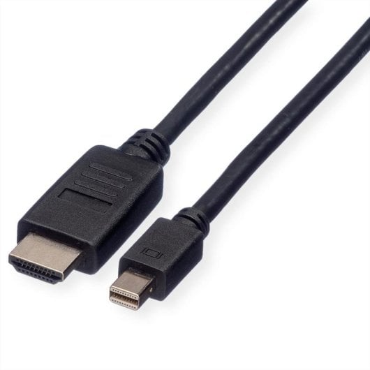 Adapterkabel ROLINE 11.04.5790 Mini DisplayPort auf HDMI 1 m Schwarz
