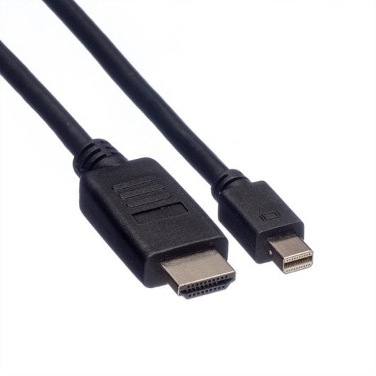 Adapterkabel ROLINE 11.04.5790 Mini DisplayPort auf HDMI 1 m Schwarz