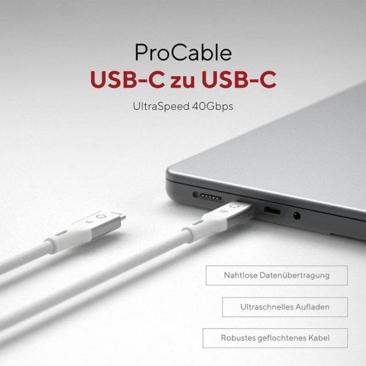 USB-C Kabel LINQ LQCU4100 1m 40Gbit/s Power Delivery Nylon