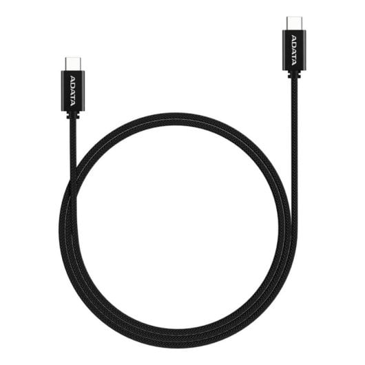 Câble USB-C ADATA CACC-200PN-BK 2m 100W Nylon Charge Rapide Noir