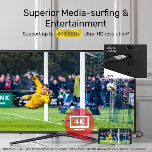 Cable USB-C UNITEK C14091ABK 2 m USB 3.2 Gen 2 5 Gbit/s negro