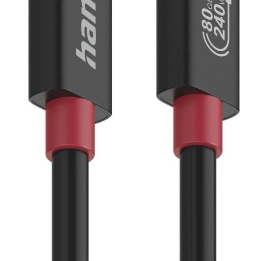 Câble USB-C Hama 00200799 1m USB4 Gen4x2 80 Gbit/s 240 W Noir