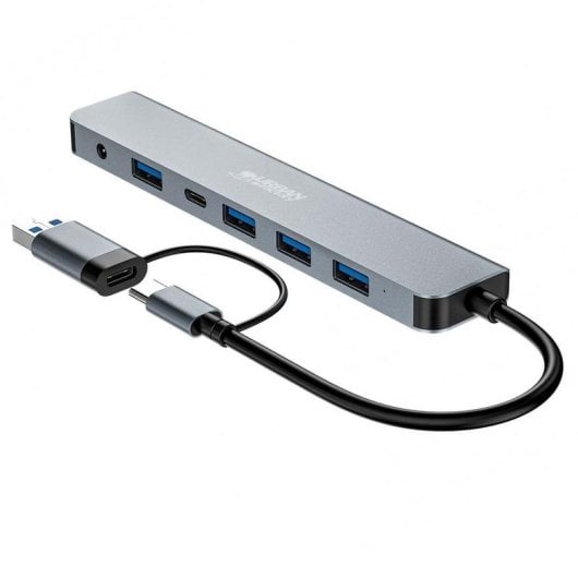 Hub URBAN FACTORY 7 ports 5 Gbit/s MHC70UF USB-A + USB-C aluminium Sideral Grey