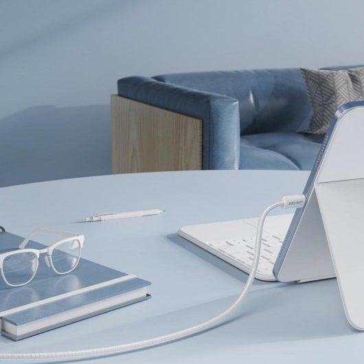 Cabo USB-C UNITEK C14141AWH01-1M 1m 100W Branco Transferência Rápida