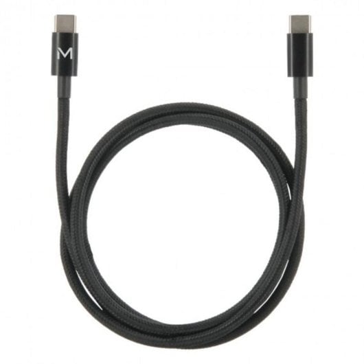 Cable USB C MOBILIS 001388 2 metros USB 2.0 100W carga rápida negro