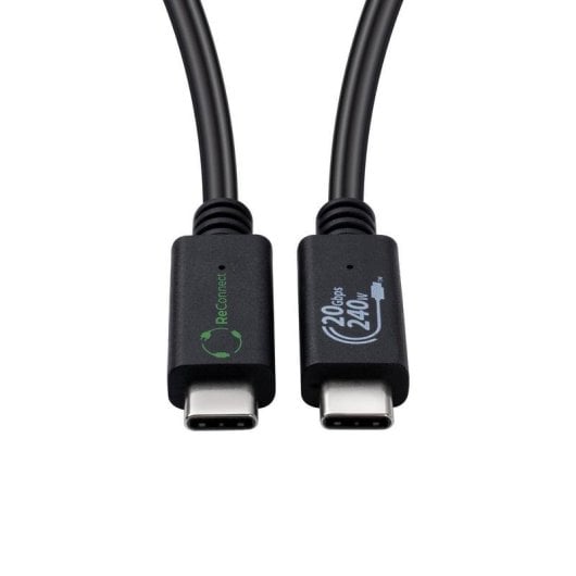 USB-C Kabel MICROCONNECT ECO-USB3.2CC0.25 0,25 m USB 3.2 Gen 2x2 Schwarz rPVC