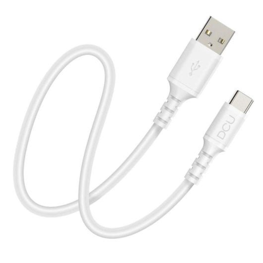 Cavo USB DCU TECNOLOGIC 30402076 1m USB-A USB-C Bianco Silicona
