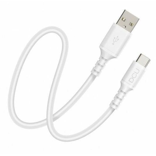 Cavo USB DCU TECNOLOGIC 30402076 1m USB-A USB-C Bianco Silicona