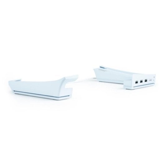 Suporte NACON PS5SHORIZSTAND RGB 3 USB-A Branco PlayStation 5 Slim