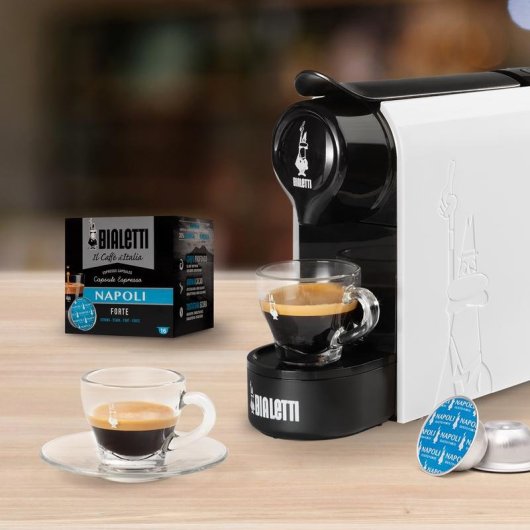 Máquina de café de cápsulas Bialetti Gioia 0,5L 20 Bares vaporizador automática branca