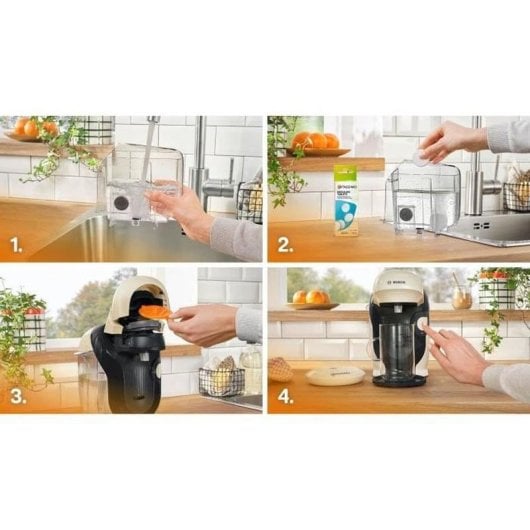 Cafetière à capsules Bosch TAS117E Crème 0,7 L 3,3 Bars arrêt auto