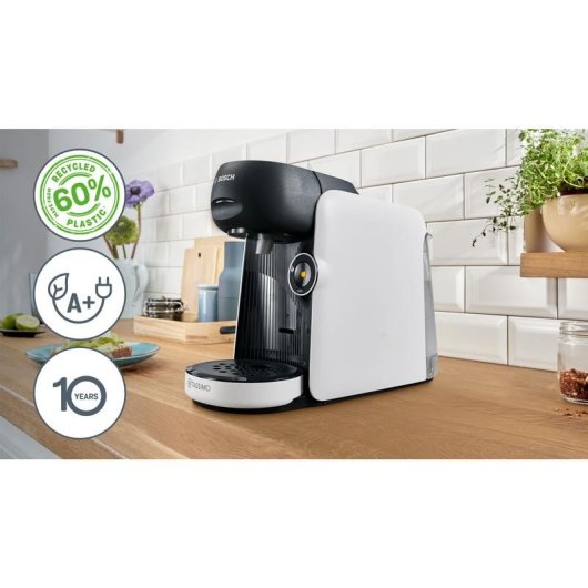 Cafetière à capsules Bosch TAS164E 0,7 L 1400 W noire blanche écran LED