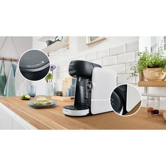 Cafetière à capsules Bosch TAS164E 0,7 L 1400 W noire blanche écran LED