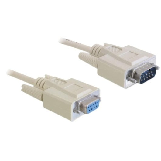 Câble série DELOCK 84064 D-Sub 9 broches 2 m beige mâle à femelle