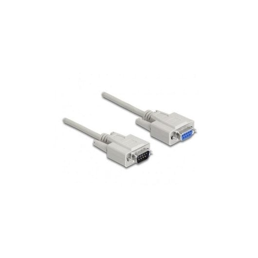 Câble série DELOCK 84064 D-Sub 9 broches 2 m beige mâle à femelle