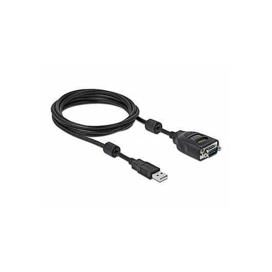 Câble série DELOCK 90497 USB Type-A vers DB9 RS-232 avec testeur LED 2 m