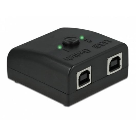 Changeur de genre Delock 87756 RS-232 à 2x USB 2.0 Type-B Noir ABS