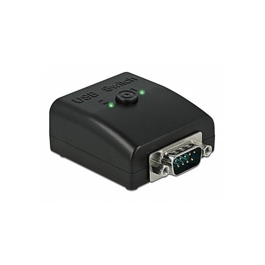Changeur de genre Delock 87756 RS-232 à 2x USB 2.0 Type-B Noir ABS