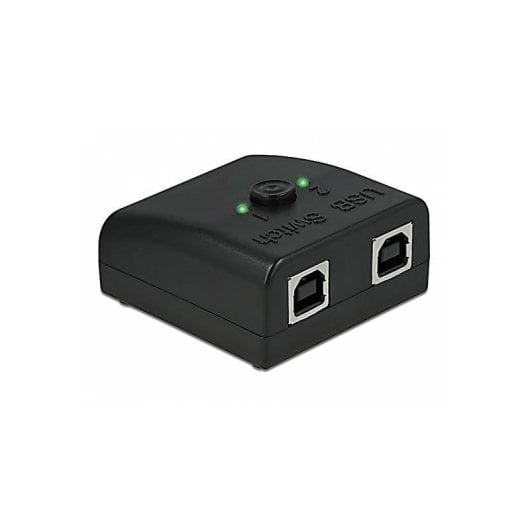 Changeur de genre Delock 87756 RS-232 à 2x USB 2.0 Type-B Noir ABS