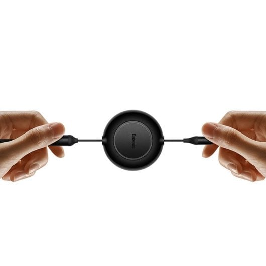 Cable USB Baseus CAMJ010201 Retráctil 3 en 1 100W 1,1 m Negro