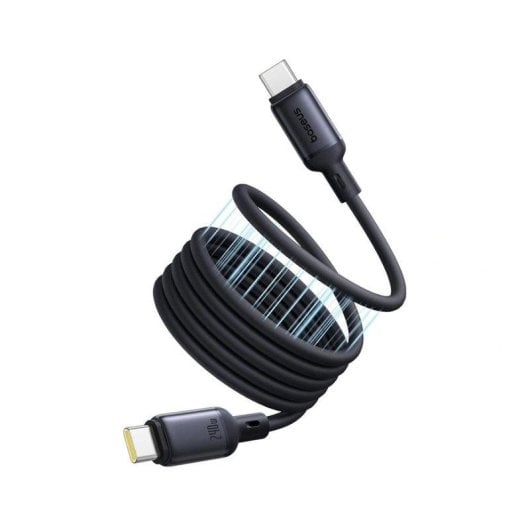 Câble USB Baseus PicoGo USB-C 1m 240W Magnétique Charge Rapide Noir