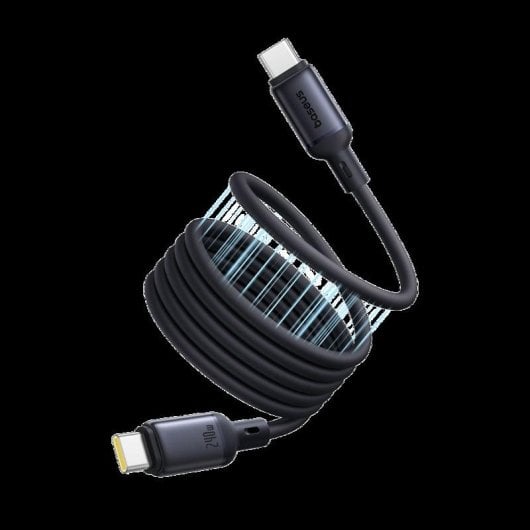 Câble USB Baseus PicoGo USB-C 1m 240W Magnétique Charge Rapide Noir