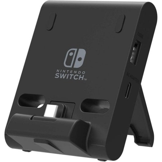 Base de Carregamento HORI Dual USB PlayStand para Nintendo Switch Lite Preto