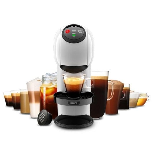 Máquina de café de cápsulas Krups Genio S 0.8L 15 Bares branco touchscreen