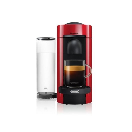 Cafetière à capsules DeLonghi Nespresso Vertuo ENV150.R 1,1L 1260W Rouge flux auto