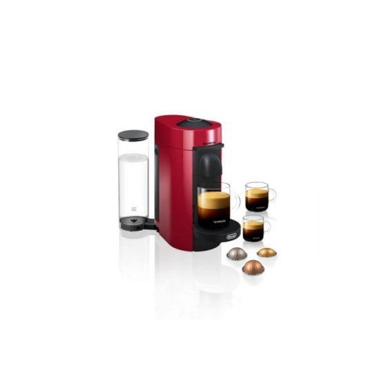Cafetière à capsules DeLonghi Nespresso Vertuo ENV150.R 1,1L 1260W Rouge flux auto