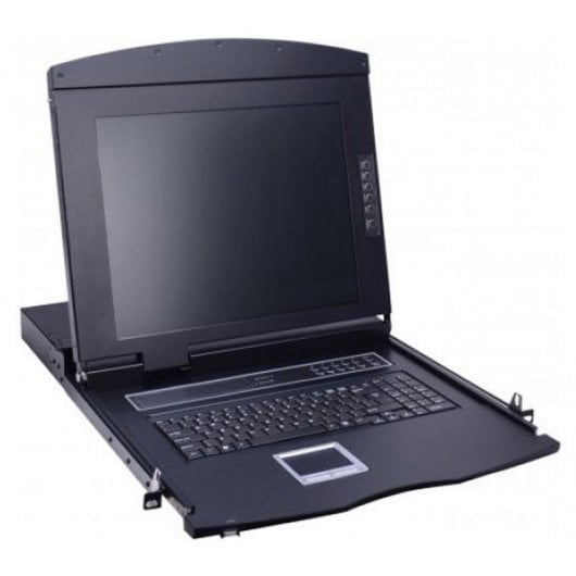 Console de rack Dexlan DX1708-VUP2 écran TFT 17" KVM 8 ports VGA-USB/PS2 AZERTY