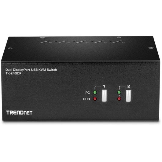 Switch KVM TRENDnet TK-240DP Double Moniteur DisplayPort 2 ports 4K UHD USB