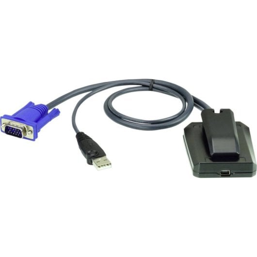 Adaptador de Consola USB KVM Aten CV211 Ligação VGA para Portáteis