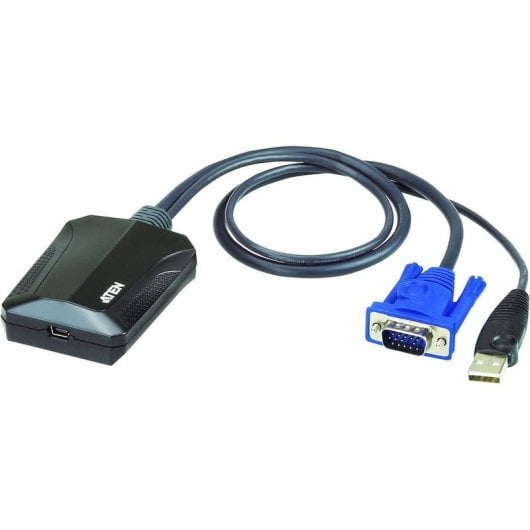 Adaptador de Consola USB KVM Aten CV211 Ligação VGA para Portáteis