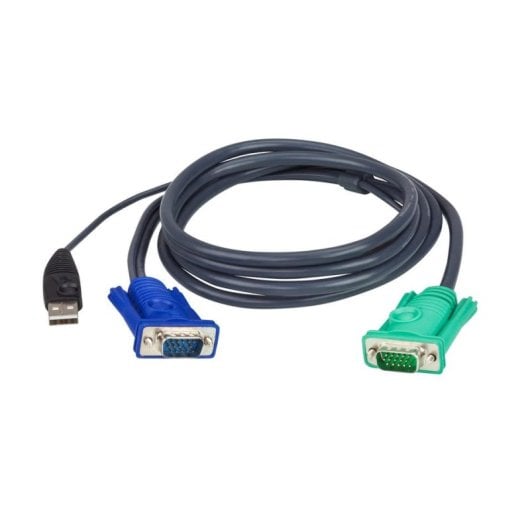 Cable KVM Aten 2L-5203U USB 3 m VGA SPHD-15 Negro Macho-Macho