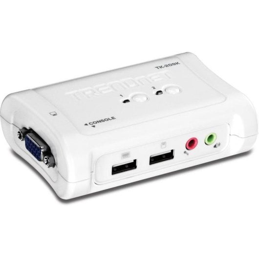 Commutateur KVM TRENDnet TK-209K 2 ports USB VGA Audio câbles inclus