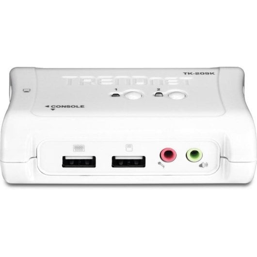 Commutateur KVM TRENDnet TK-209K 2 ports USB VGA Audio câbles inclus