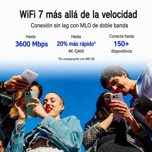 Router ASUS RT-BE58 Go Ethernet Wi-Fi 7 3600 Mbps Dual Banda Portable