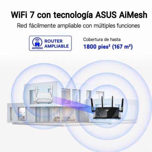 Router ASUS RT-BE58 Go Ethernet Wi-Fi 7 3600 Mbps Dual Banda Portable