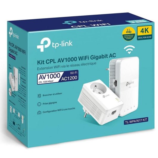 Adaptateur Powerline TP-LINK TL-WPA7617 KIT Gigabit 1200 Mbps Wi-Fi AC