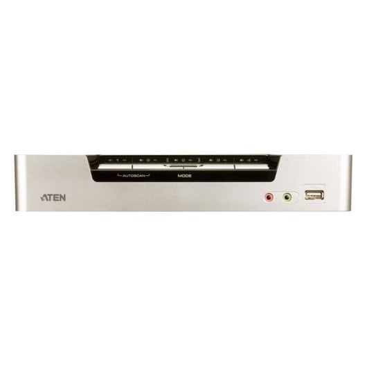 Interruptor KVM Aten CS1794 HDMI USB2.0 áudio 4 portas montagem em rack