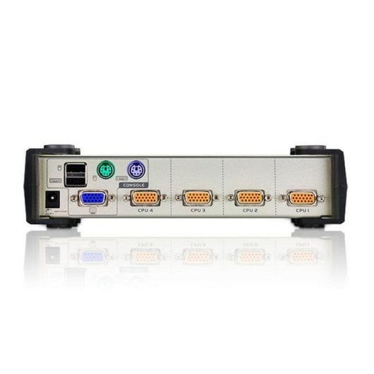 Interruptor KVM Aten CS84U 4 Portas PS/2 USB VGA Metal