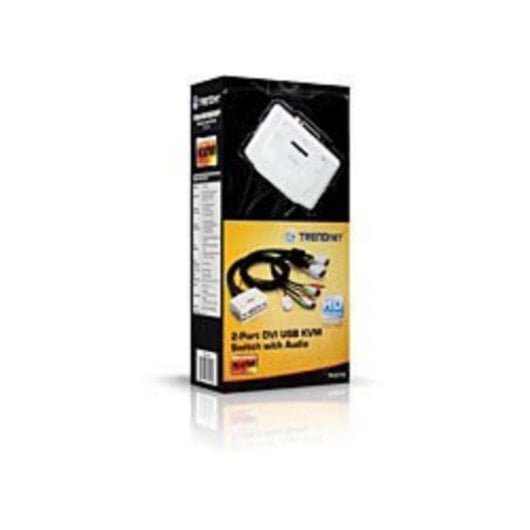 Commutateur KVM TRENDnet TK-214i 2 ports DVI USB Audio avec câble 1,45 m
